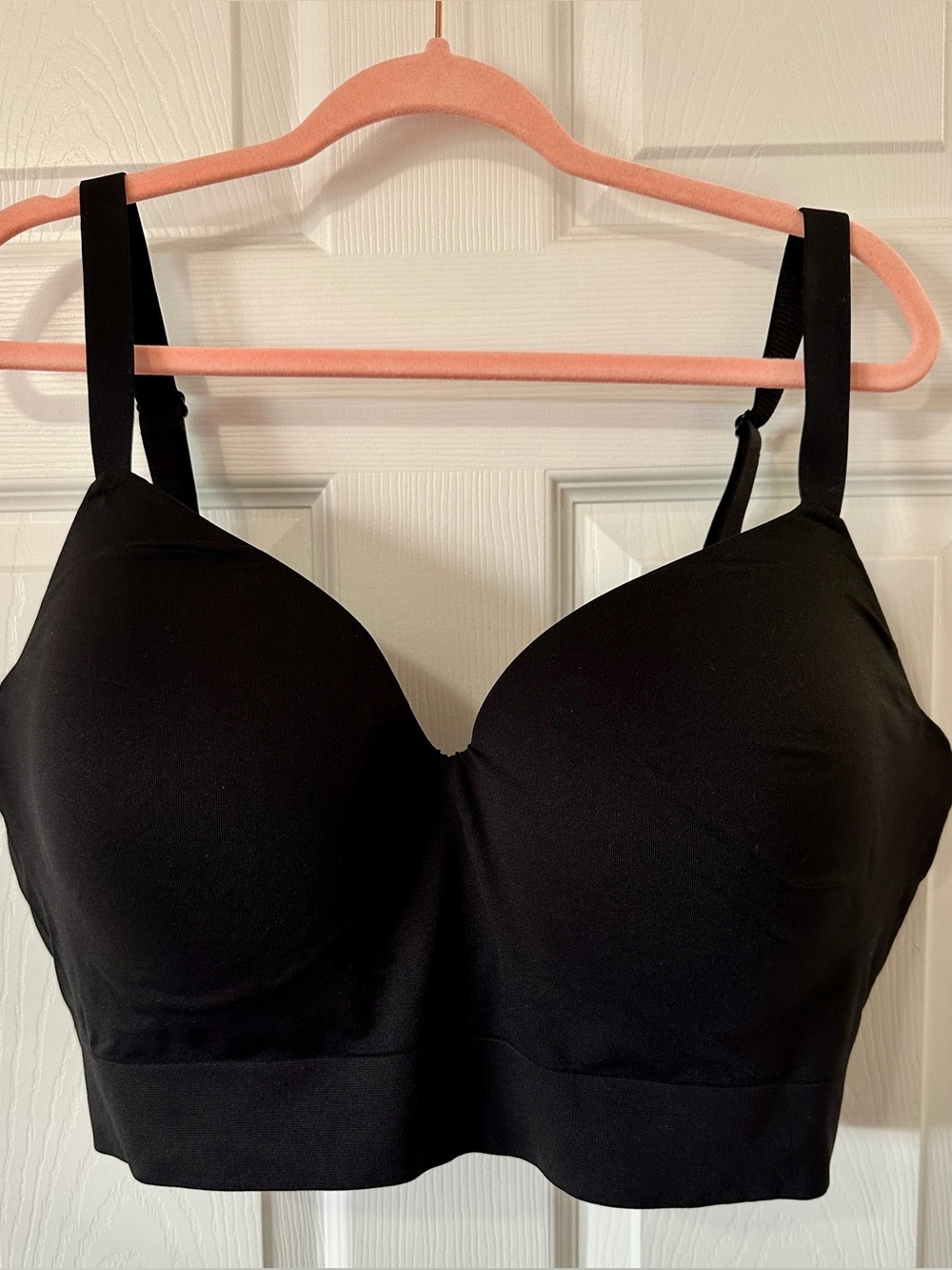 Truekind Black Wireless Seamless Longline Bra - Women Intimates